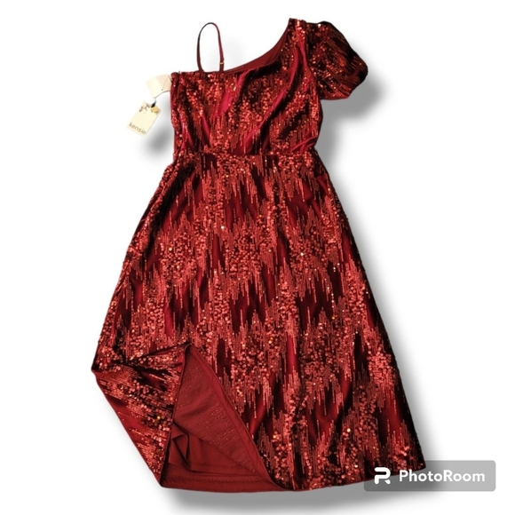 NWT KENSIE Burgundy Velvet Midi Dress sz 6 - Picture 5 of 16